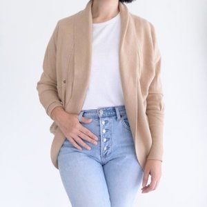 Aritzia Wilfred Diderot Tan Cocoon  Cardigan Size XSmall